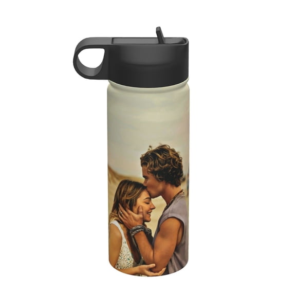 Outer Banks Kids Water Bottle with Flip Straw Lid 18OZ Vacuum Insulated Stainless Steel Thermos Leakproof School Travel Sports Cup for Boys Girls Gift