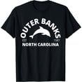 thumbnail image 1 of Outer Banks North Carolina Dolphin Beach Ocean NC Cute OBX T-Shirt, 1 of 2