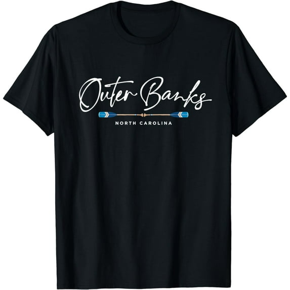 Outer Banks North Carolina Oars Graphic T-Shirt