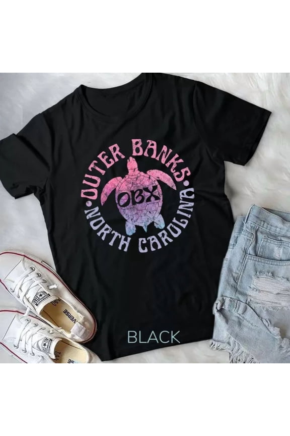 Outer Banks North Carolina Obx Sea Turtle Beach Vintage Unisex T-Shirt