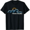 thumbnail image 1 of Outer Banks North Carolina Sufing Waves Sunset Beach Vintage T-Shirt, 1 of 2