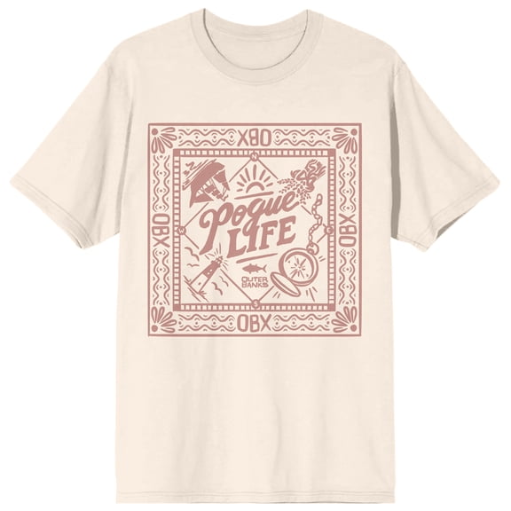 Outer Banks Pogue Life Bandana Graphic Juniors T-Shirt Short Sleeve Crew Neck Officially Licensed Netflix Tee-XXL
