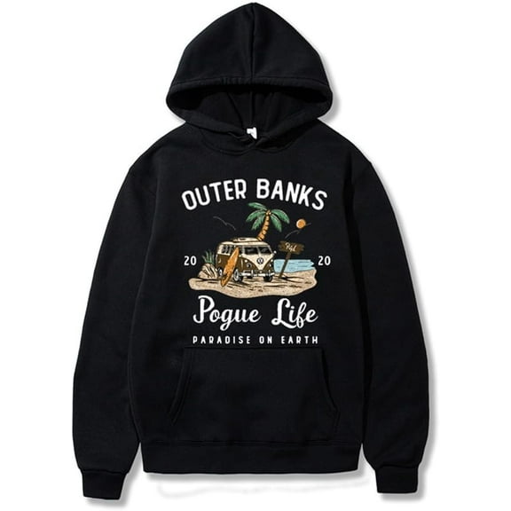 Outer Banks Pogue Life Hoodie New Outer Banks Pogue Life Graphic Hoody Unisex Long Sleeve Hoodies