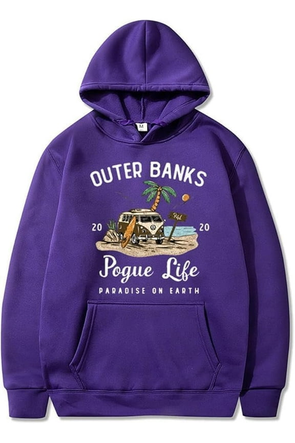 Outer Banks Pogue Life Hoodie New Outer Banks Pogue Life Graphic Hoody Unisex Long Sleeve Hoodies