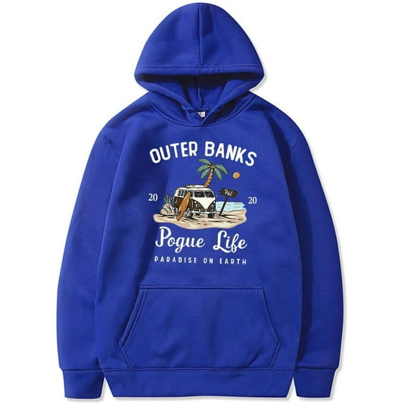 Outer Banks Pogue Life Hoodies for Men Women Funny Graphic Pullover Hoodies With Pocket Sweatshirt Long Sleeve Hoodie