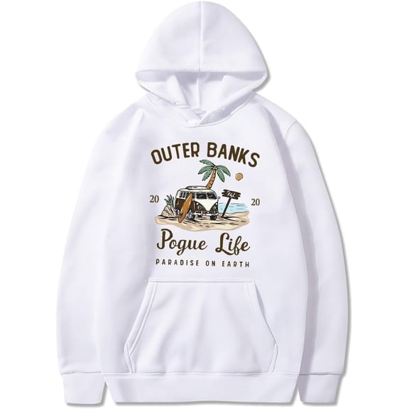 Outer Banks Pogue Life Hoodies for Men Women Funny Graphic Pullover Hoodies With Pocket Sweatshirt Long Sleeve Hoodie