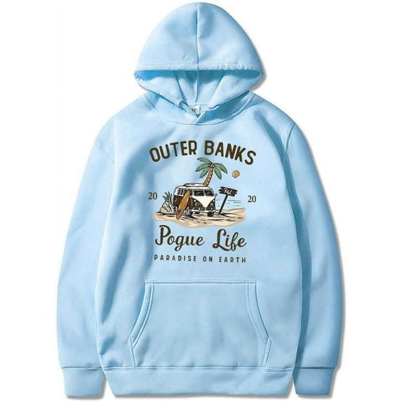Outer Banks Pogue Life Hoodies for Men Women Funny Graphic Pullover Hoodies With Pocket Sweatshirt Long Sleeve Hoodie
