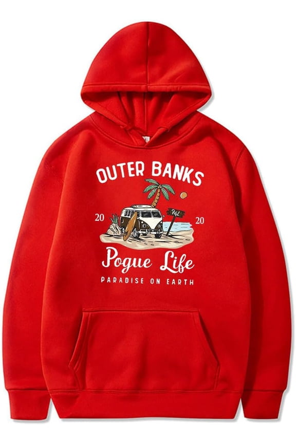 Outer Banks Pogue Life Hoodies for Men Women Funny Graphic Pullover Hoodies With Pocket Sweatshirt Long Sleeve Hoodie