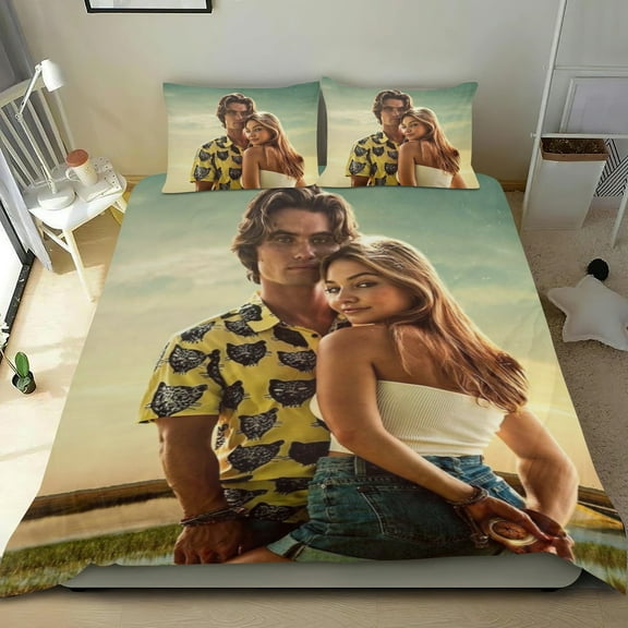 Outer Banks Themed Bed Sheet Set Three Piece Set 53x79 In ches Comfortable And Skin Friendly Unique Design Creating A Star Studded Night Home Decor Gifts For Family Friends fans