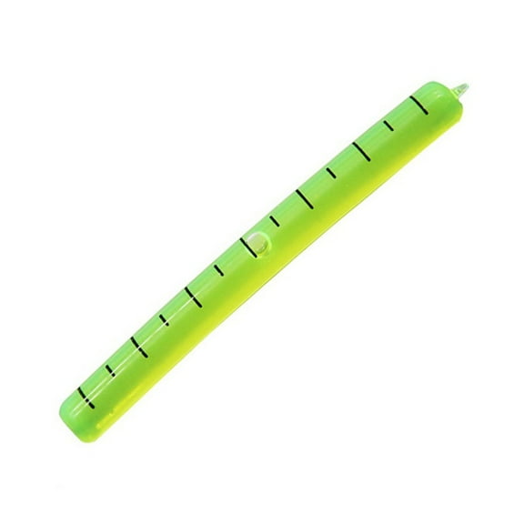 Outer Glass Level Bubble, High Accuracy Precision Leveling Tube with 180 Degree Wide Working Range, Hot-Processed Glass for Industrial Measuring and Layout Tools, Green(TYPE A)