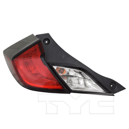 Outer Quarter Tail Light Left Driver for 16-20 Honda Civic Coupe Non-Hybrid Fits select: 2016-2019 HONDA CIVIC LX, 2020 HONDA CIVIC SPORT
