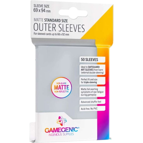 Gamegenic Outer Matte Standard Card Sleeves (100ct)