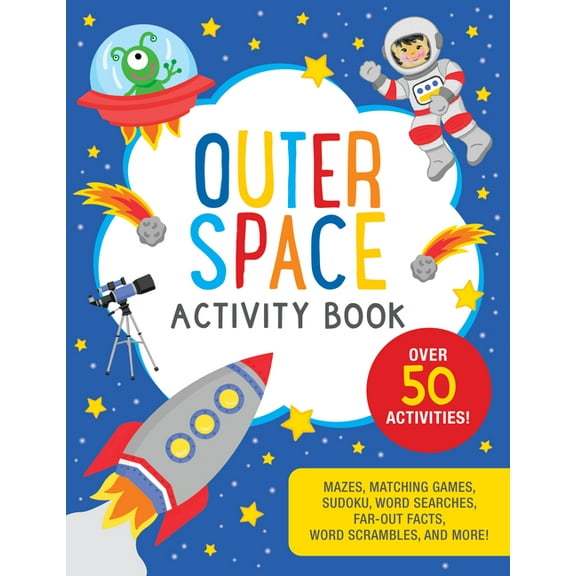 Outer Space Activity Book, (Hardcover)