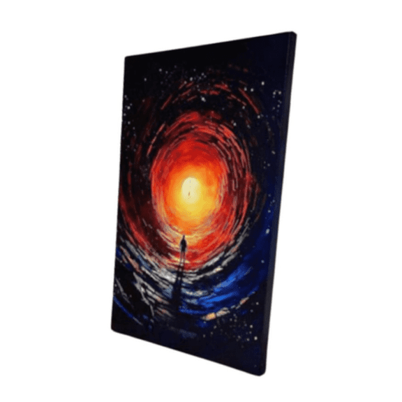 GENIE ART Outer Space Adventure 12 x 16 Gallery Wrap Canvas Painting for Living Room, Bed Room & Office