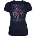 thumbnail image 1 of Outer Space Adventurer Astronaut Aim For The Stars Juniors Soft T Shirt Navy MD, 1 of 1