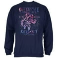 thumbnail image 1 of Outer Space Adventurer Astronaut Aim For The Stars Mens Sweatshirt Navy X-LG, 1 of 1