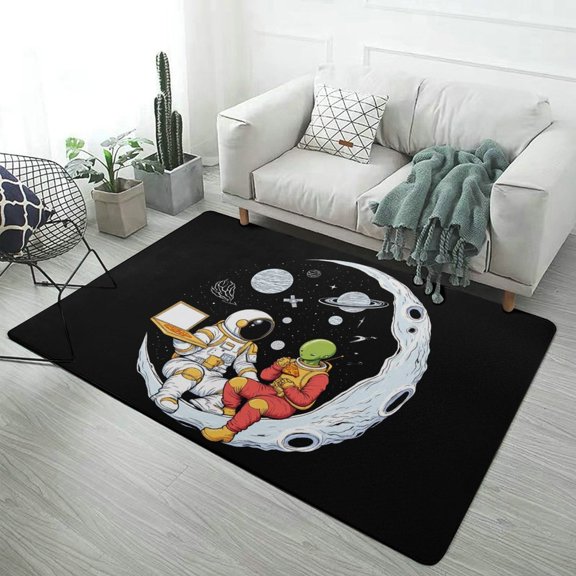 Outer Space Astronauts (113) Home Decor Living Room Carpet Non-slip Soft Comfy Hotel Lobby Floor Rug Kitchen Bedroom Entrance Doormat Mats 23.6"x35"