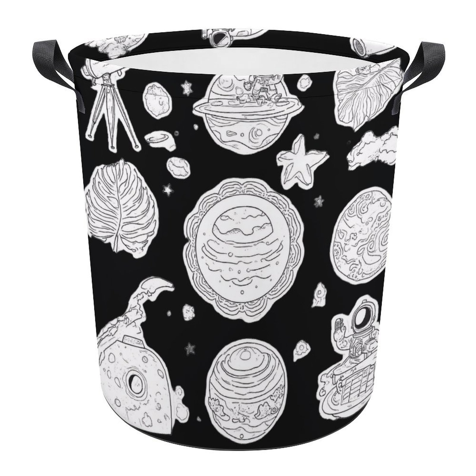 Blue Stardust Space Galaxy Laundry Basket