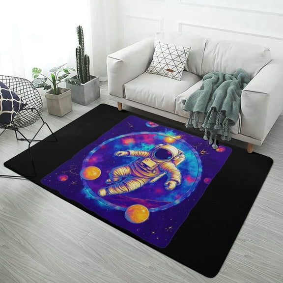 Outer Space Astronauts (157) Carpet Soft Comfy Rug for Home Living Room Bedroom Doormat Decor Area Rug Non-slip Mat 47"x 31.5"