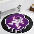 thumbnail image 1 of Outer Space Astronauts (16) Round Area Rugs for Bedroom Living Room, 4FT Soft Comfy Indoor Circle Carpets, Carpet Home Decor Floor Mat, 1 of 6