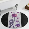 thumbnail image 1 of Outer Space Astronauts (20) Round Area Rugs for Bedroom Living Room, 5FT Soft Comfy Indoor Circle Carpets, Carpet Home Decor Floor Mat, 1 of 6