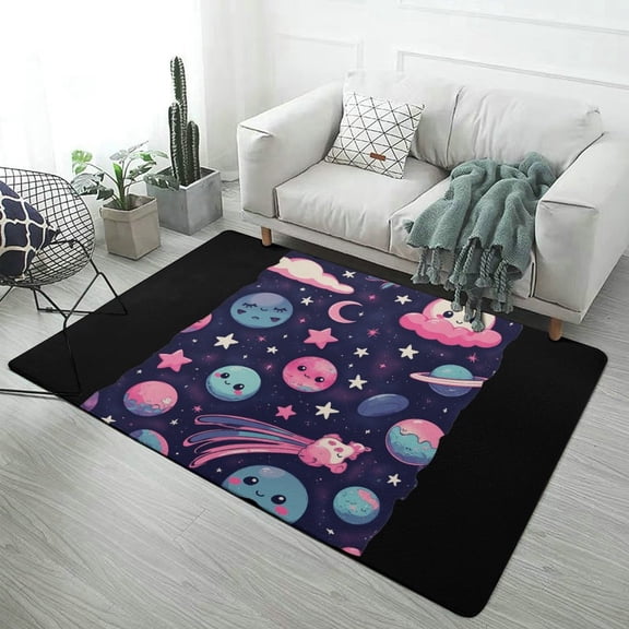 Outer Space Astronauts (81) Carpet Style Living Room Bedroom Soft Comfy Rug Modern 3d Entry Door Mats Household 23.6"x35"