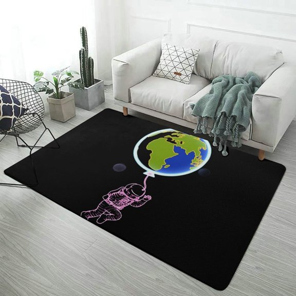 Outer Space Astronauts (91) Soft Comfy Area Rugs Carpet Suitable for Living Room Kitchen Bedroom Laundry Room Home Decorations 23.6"x35"