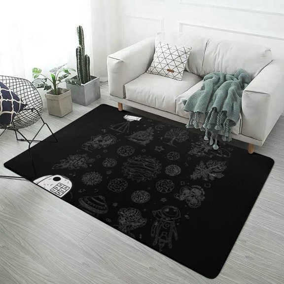 Outer Space Astronauts (99) Carpet for Home Decoration Soft Comfy Rugs for Bedroom Room Living Room Bathroom Entrance Door Non-slip Comfort Mat 47"x 31.5"