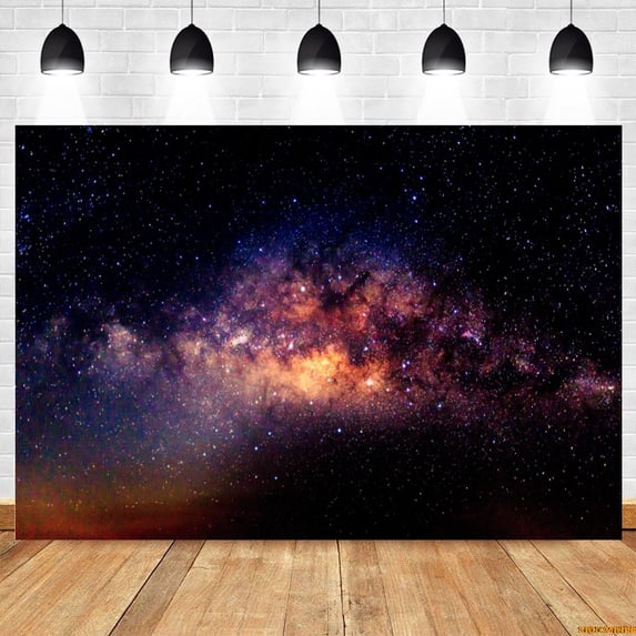 Outer Space Backdrop Universe Space Galaxy Earth Starry Sky Baby Birthday Party Kid Portrait Photography Background r