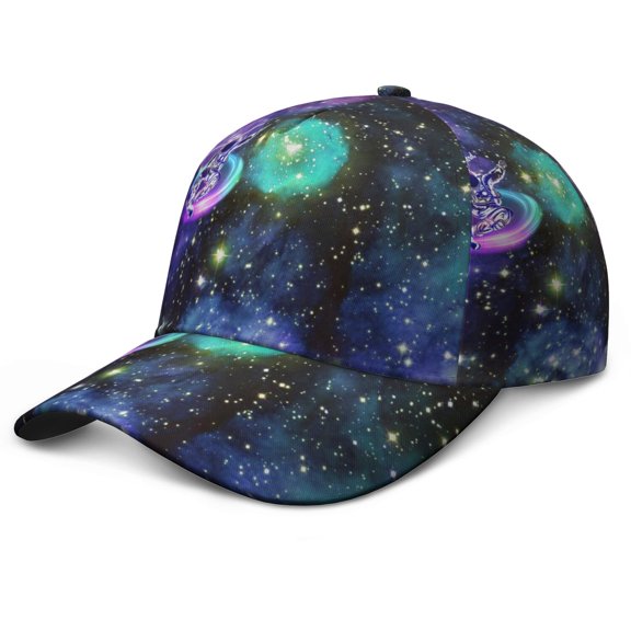 Outer Space Celestial Baseball Cap - Structured 6-Panel Design for Sci-Fi Lovers
