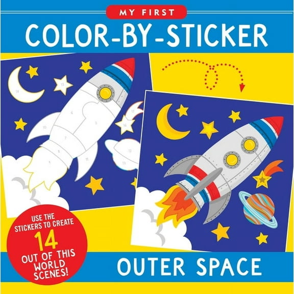 My First Color-By-Sticker Book - Outer Space, (Paperback)
