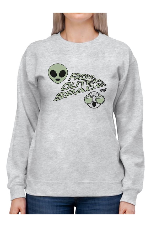 Outer Space Cool Alien Sci-Fi Trendy Graphic Women's Sweatshirt