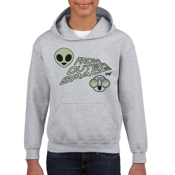 Outer Space Cool Alien Sci-Fi Trendy Graphic Youth's Hoodie