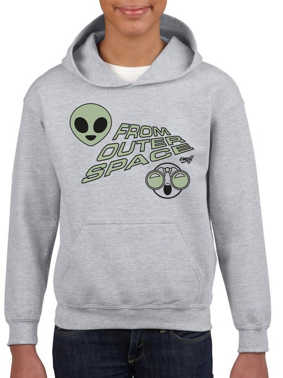 Outer Space Cool Alien Sci-Fi Trendy Graphic Youth's Hoodie