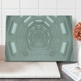 thumbnail image 1 of Outer Space Cutting Board, Galactic Travel Atmospheric Plasma Cosmonaut Transportation Interior Design, Decorative Tempered Glass Cutting and Serving Board, Large Size, Warm Taupe, by Ambesonne, 1 of 1