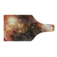thumbnail image 1 of Outer Space Cutting Board, Nebula Gas Cloud in Deep Outer Space Galaxy Expanse Milky Way Print, Tempered Glass Cutting and Serving Board, Wine Bottle Shape, Burnt Orange Black, by Ambesonne, 1 of 1