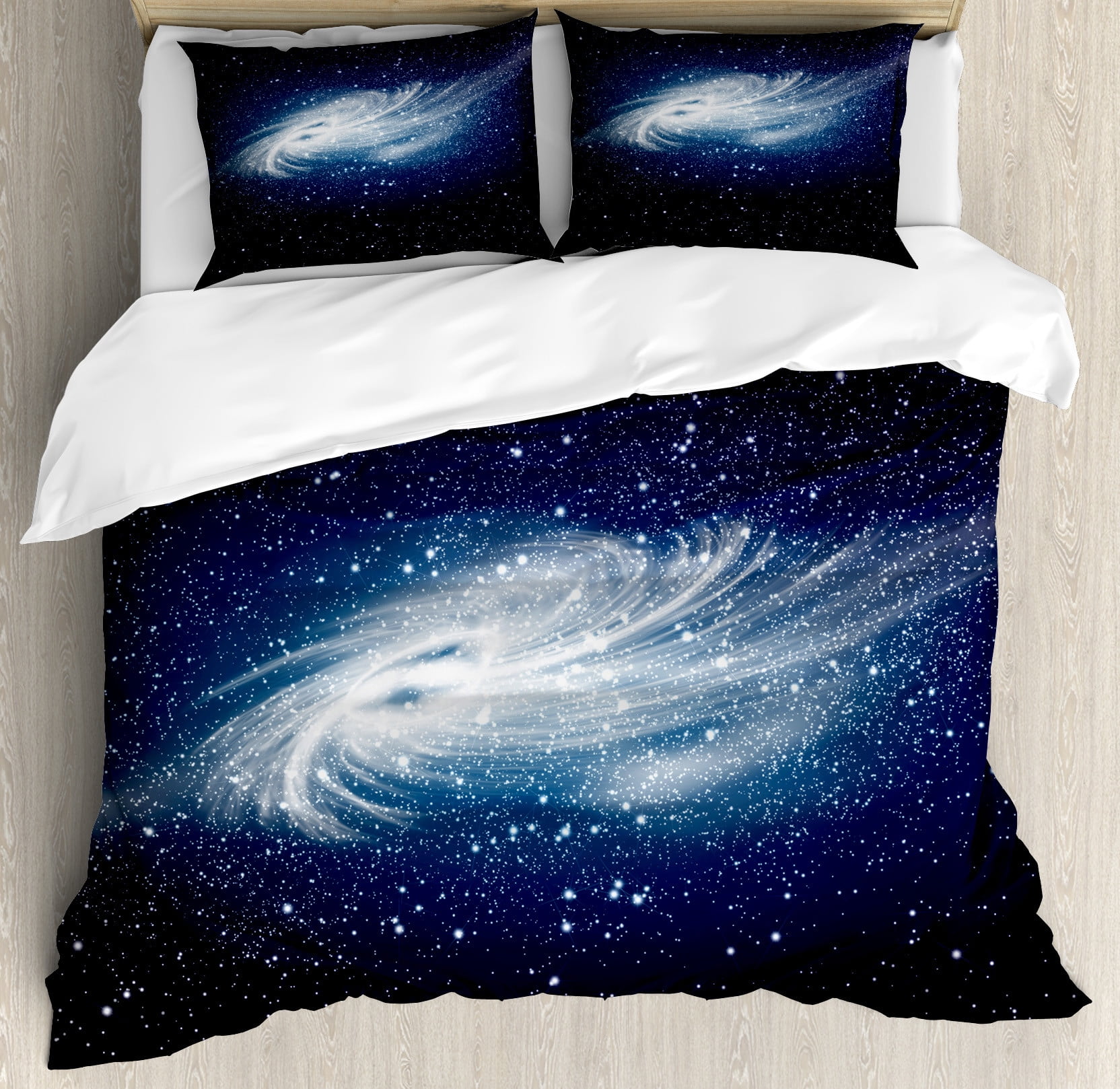 Light Geomagnetic Storm Galaxy Space Print Duvet Cover Bedding Set main image 0