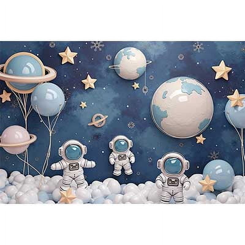 Outer Space Exploration Astronaut Planet Star Photo Backdrop Boys ...