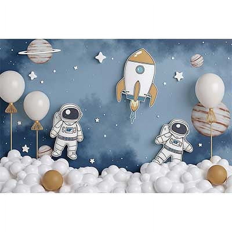 Outer Space Exploration Astronaut Planet Star Photo Backdrop Boys ...