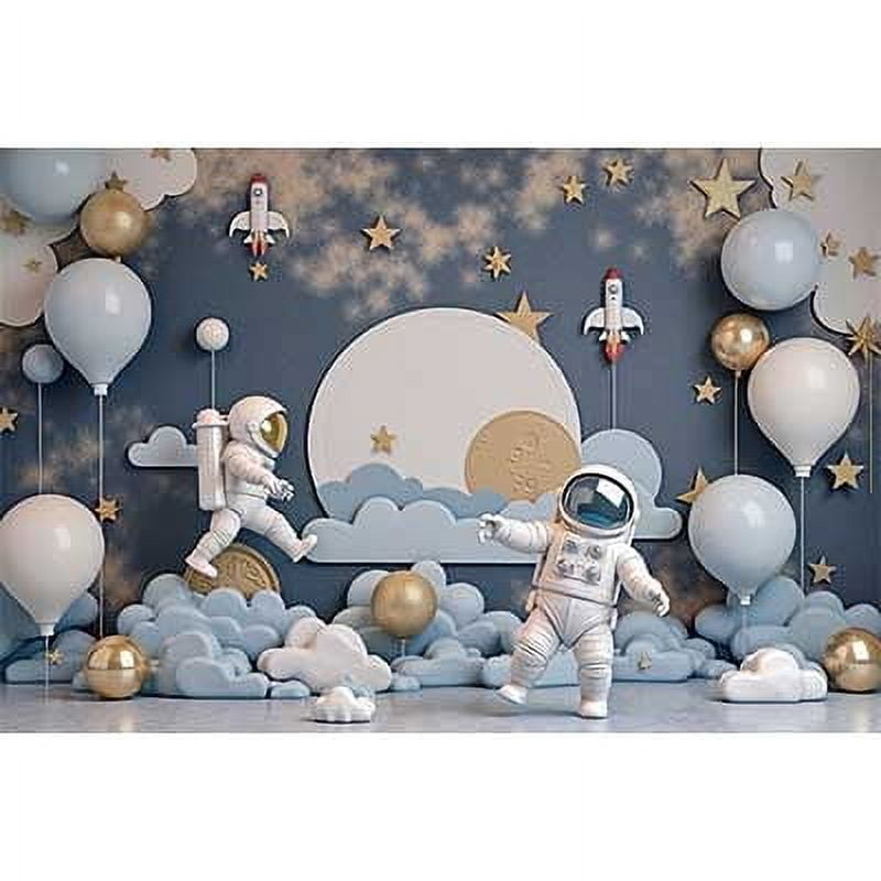 Outer Space Exploration Astronaut Planet Star Photo Backdrop Boys ...