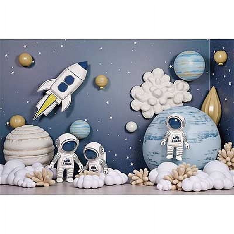Outer Space Exploration Astronaut Planet Star Photo Backdrop Boys ...