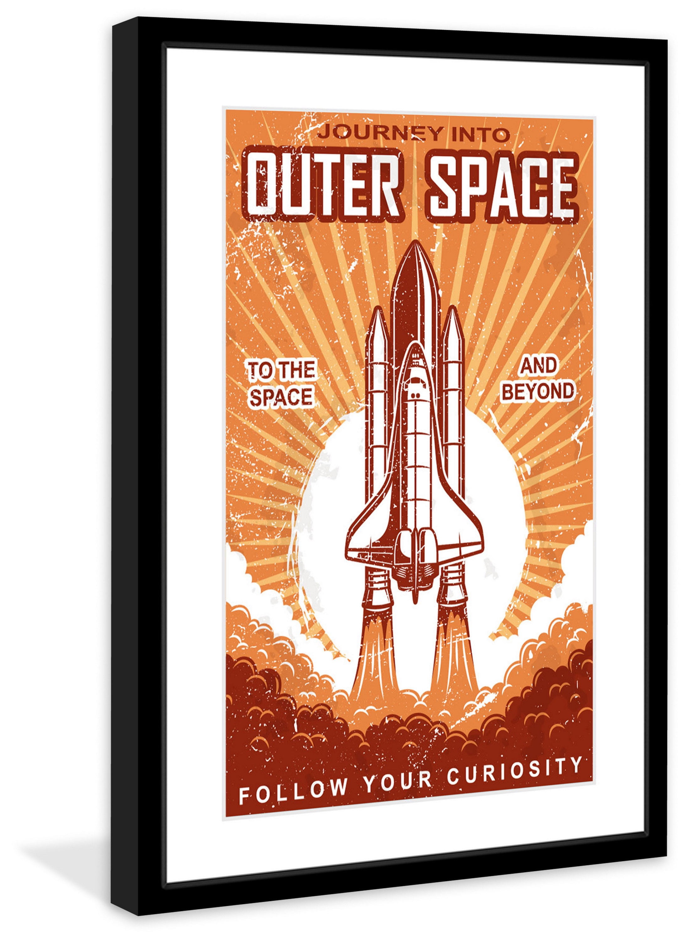 "Outer Space" Framed Painting Print