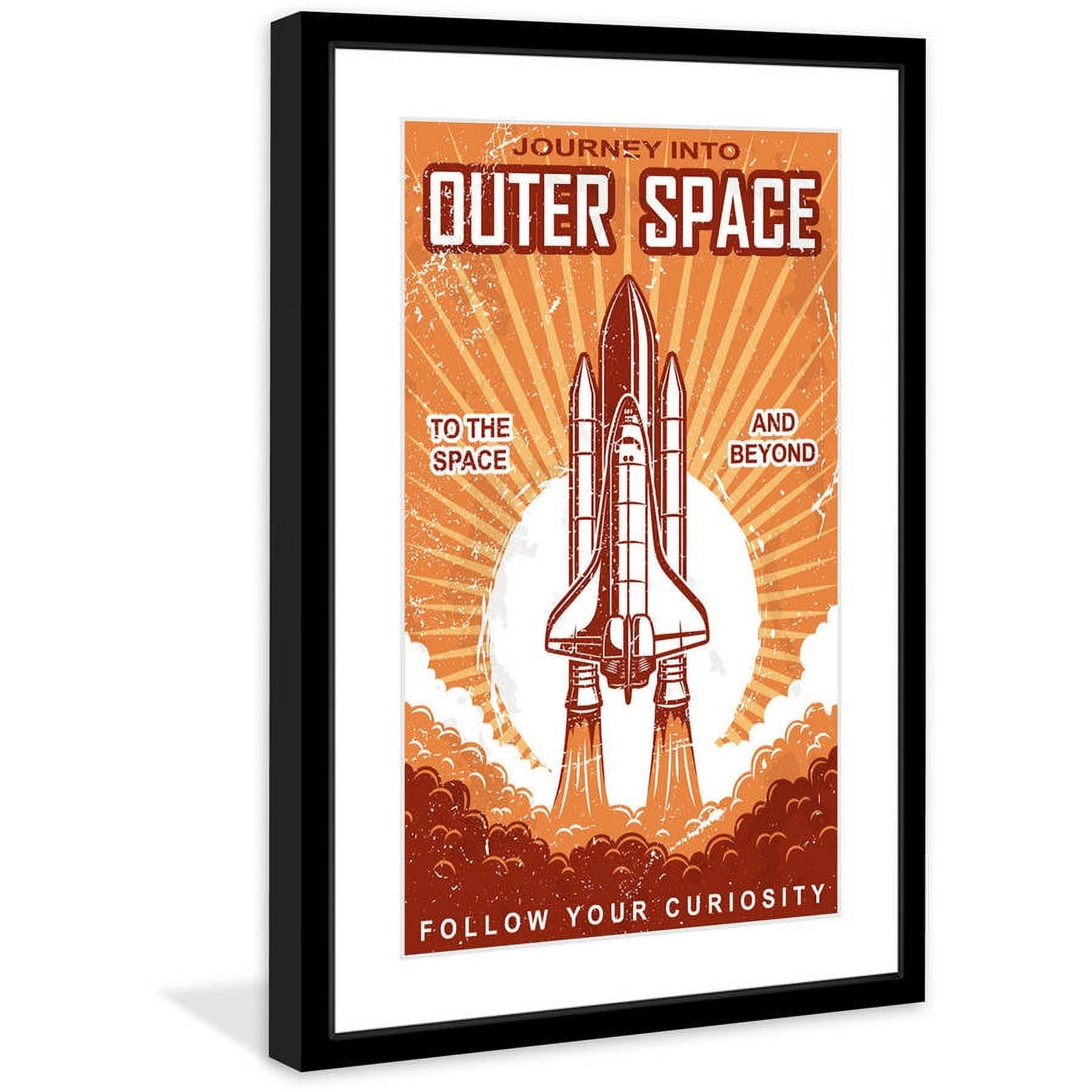 "Outer Space" Framed Painting Print