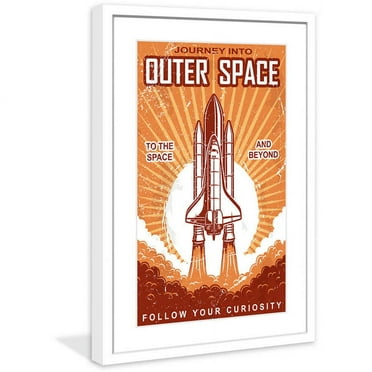 "Outer Space" Framed Painting Print