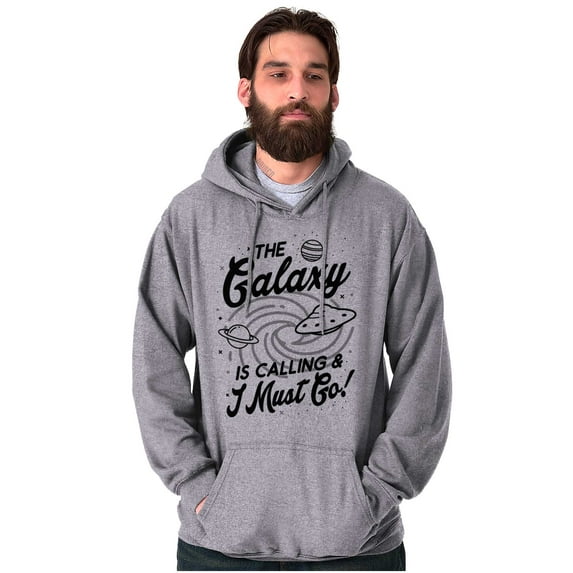 Outer Space Galaxy Adventure Cool UFO Hoodie Sweatshirt Women Men Brisco Brands M