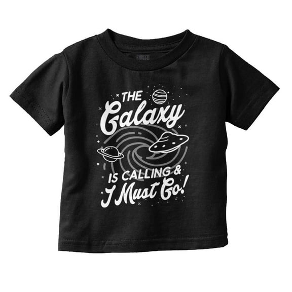 Outer Space Galaxy Adventure Cool UFO Toddler Boy Girl T Shirt Infant Toddler Brisco Brands 12M