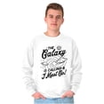 thumbnail image 1 of Outer Space Galaxy Adventure Cool UFO Unisex Plus Fleece Graphic Sweatshirt Brisco Brands 3X, 1 of 5