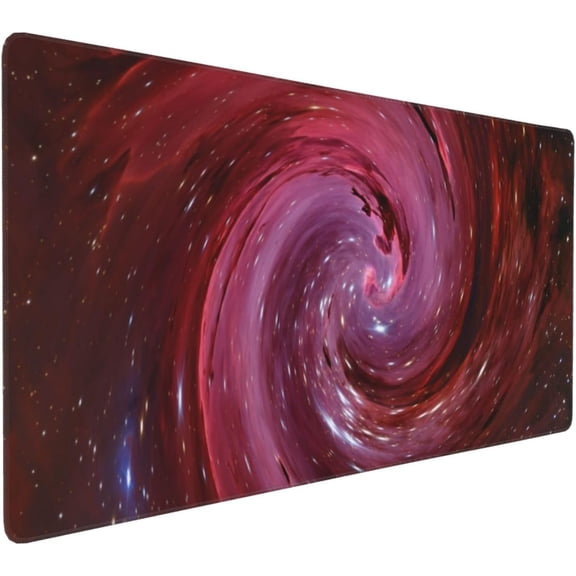 Outer Space Galaxy Mouse Pads XXL Extended Mousepad with Stitched Edges Nebula Astronomy Theme Non-Slip Rubber Base Computer Keyboard Pad Desk Mat for Home Office Desk Decor, 35.4" X 15.7"