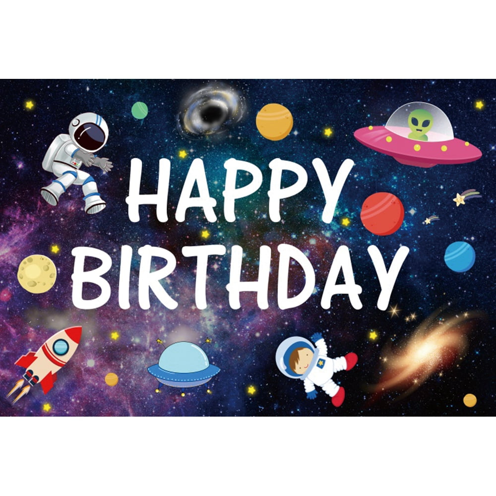 Outer Space Birthday Honeycomb Centerpieces - 9pc Astronaut Solar System Party Decor