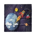 thumbnail image 1 of Outer Space Head Scarf, Rocket Earth Stars UFO, Head Wrap, 3 Sizes, by Ambesonne, 1 of 2